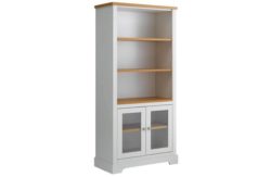 Heart of House Westbury Glazed Bookcase - White.